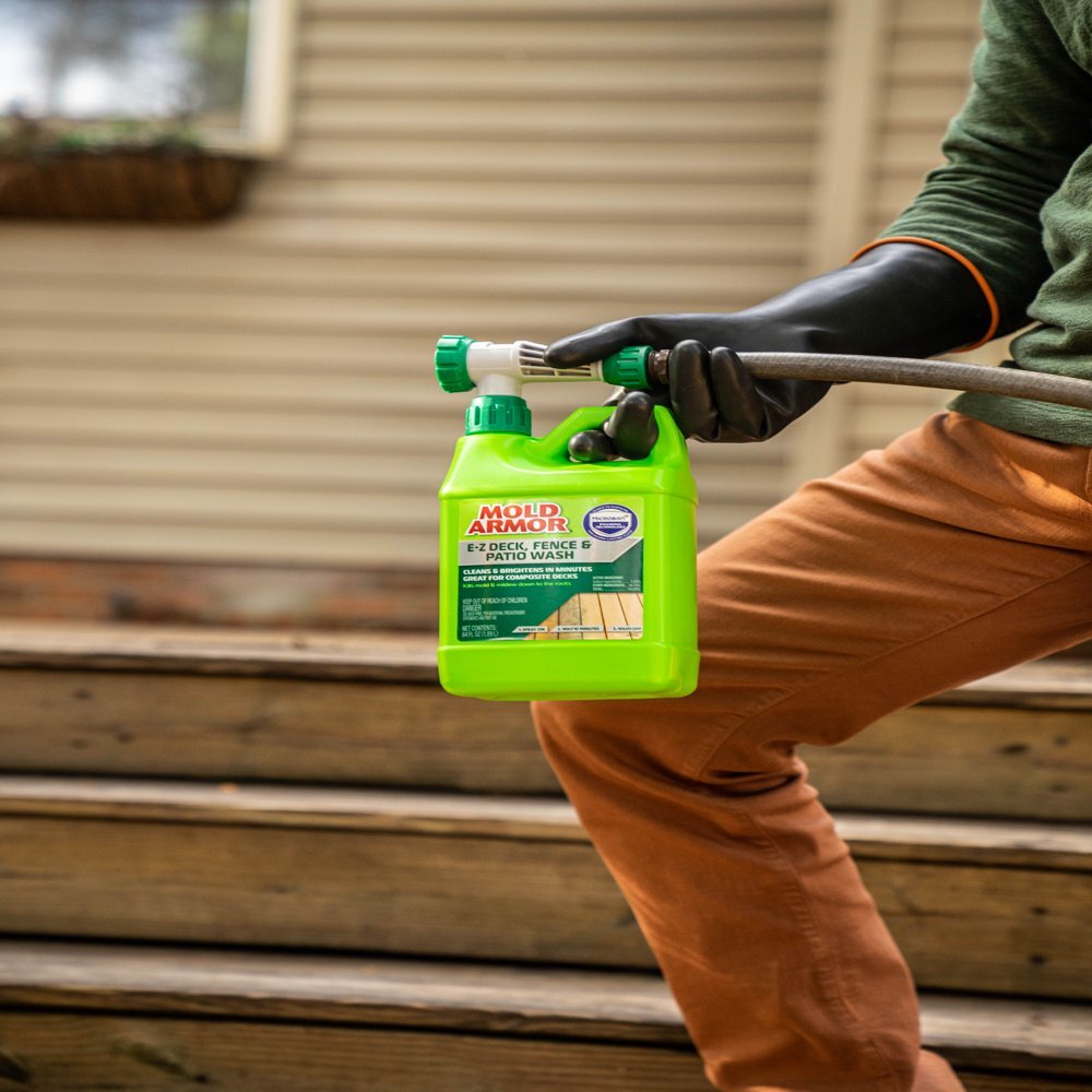Mold Armor E-Z Deck Wash for Wood Surfaces, Composite Deck & Fence, 64 Oz