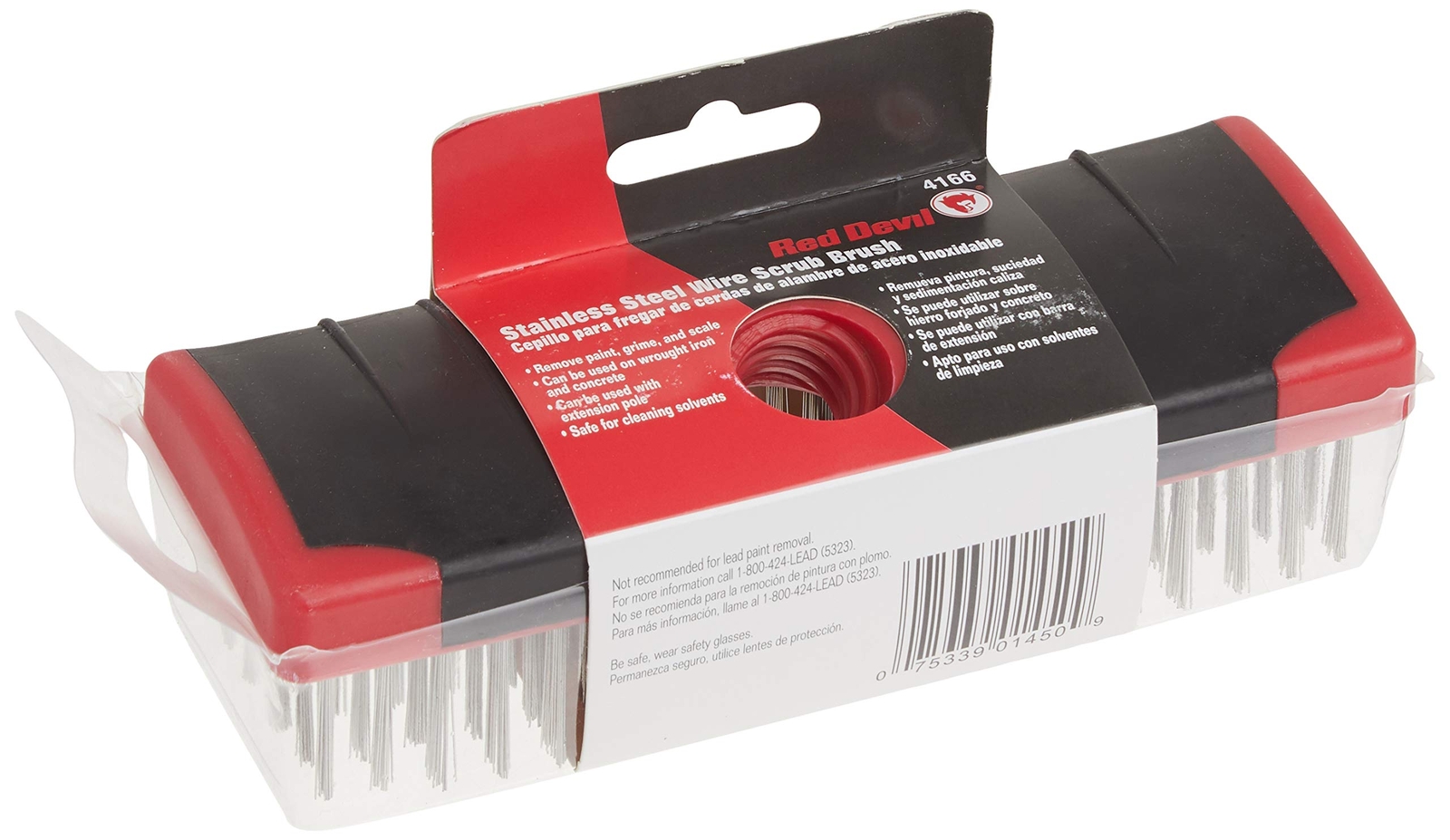 4166 Soft Grip Stainless Steel Scrub Brush 7