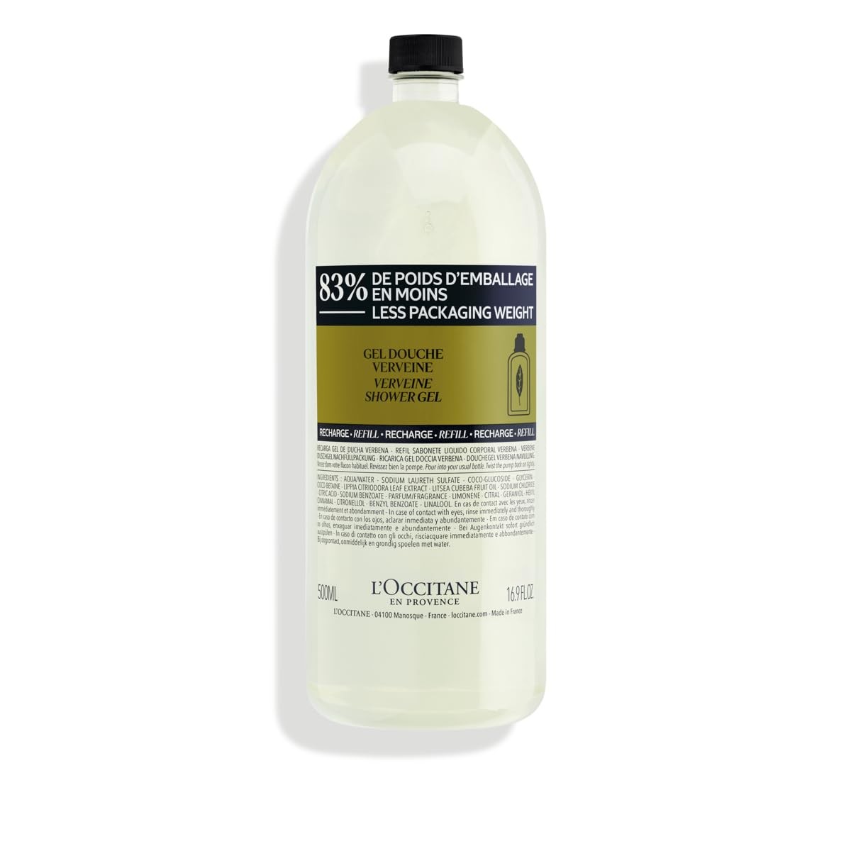 L’OCCITANE Bath & Shower Gel, Daily Foaming Body Wash Gently Cleanses, Moistur