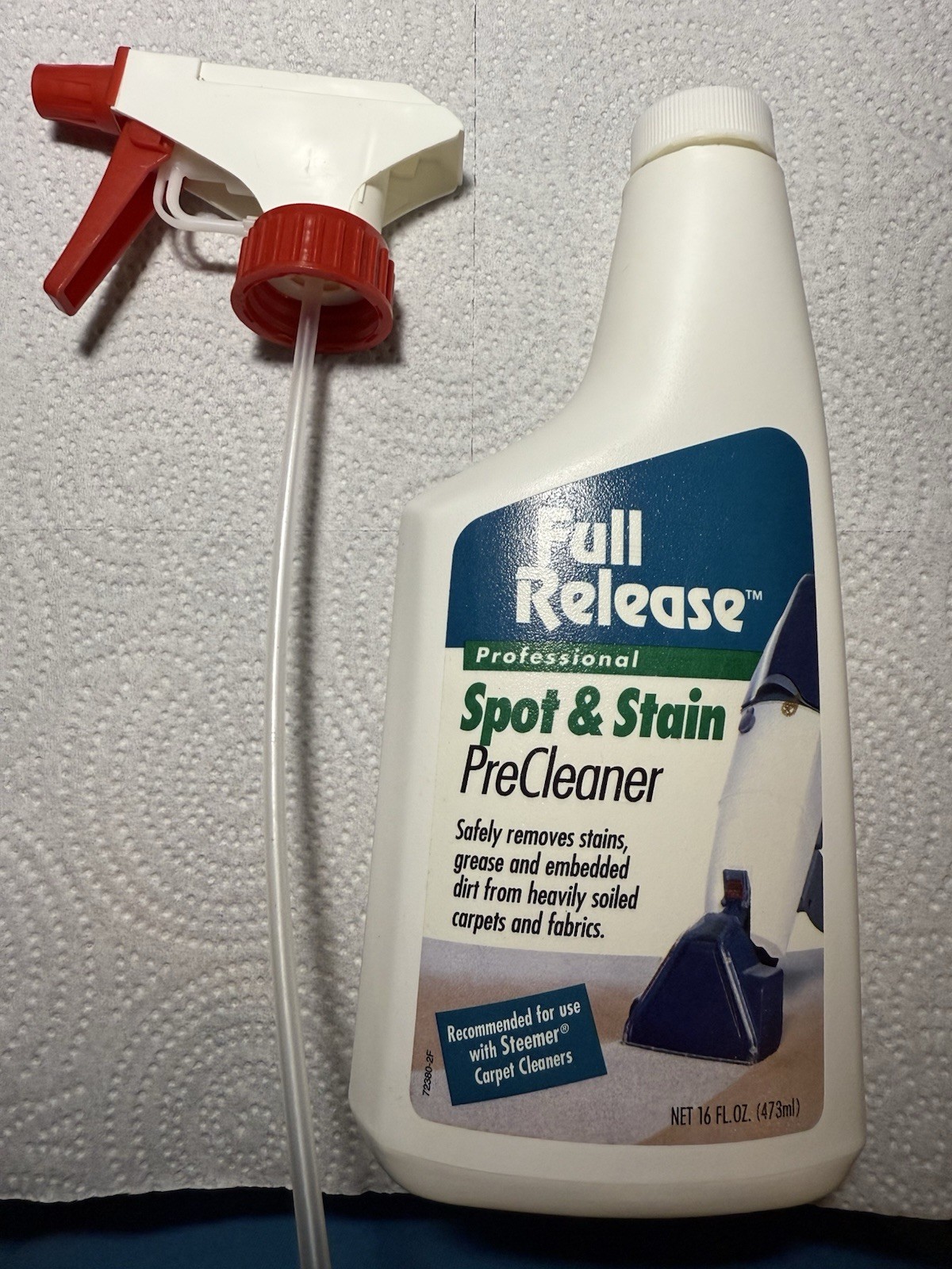 STEEMER Full Release Professional Spot & Stain carpet PreCleaner 15oz SEALED