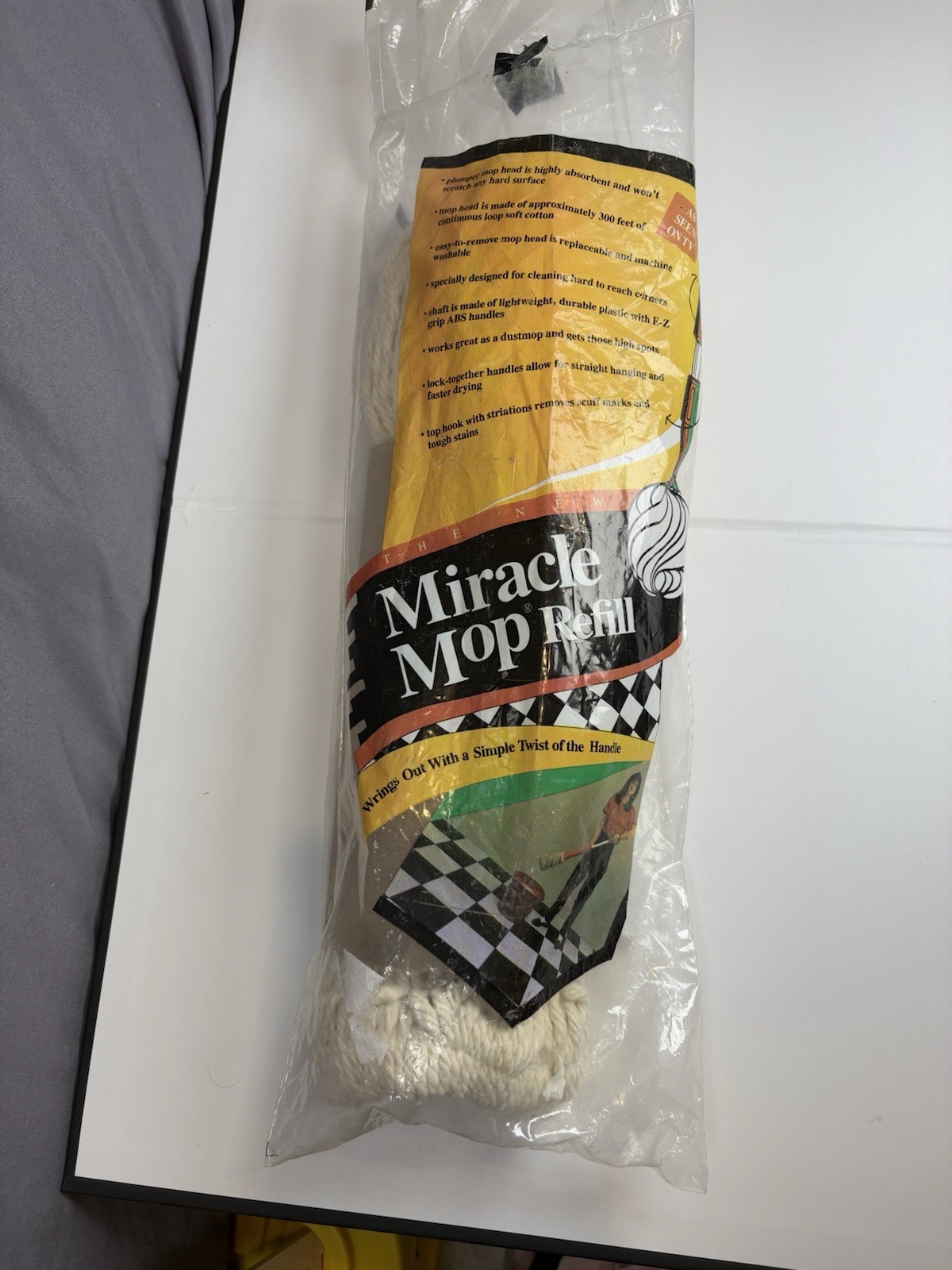 Miracle Mop Refill Replacement Head As Seen On TV Wrings Out Ingenious USA