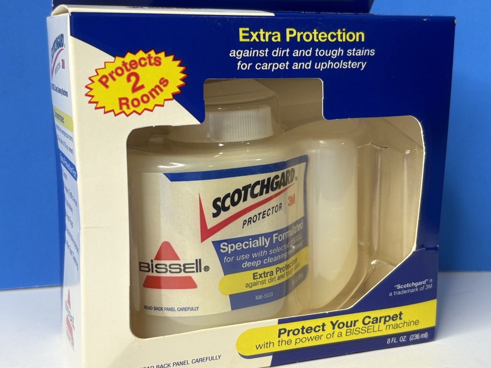 New Sealed Scotch Guard Extra Protection Formula 8 fl oz. Bissell Carpet Clean