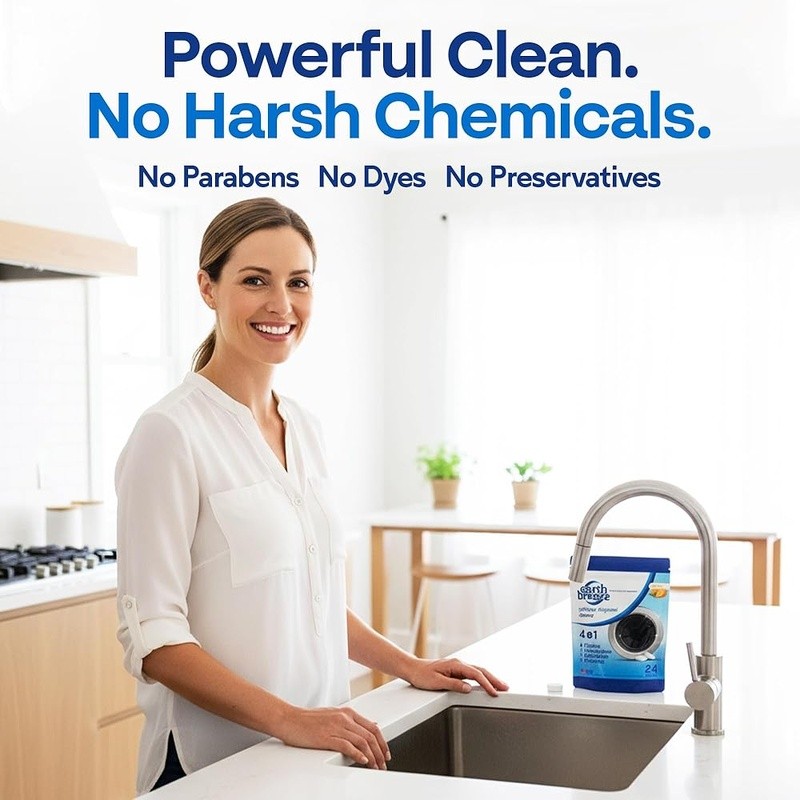 4-in-1 Garbage Disposal Cleaner Odor Neutralizer Citrus Scent USA Made Easy Use