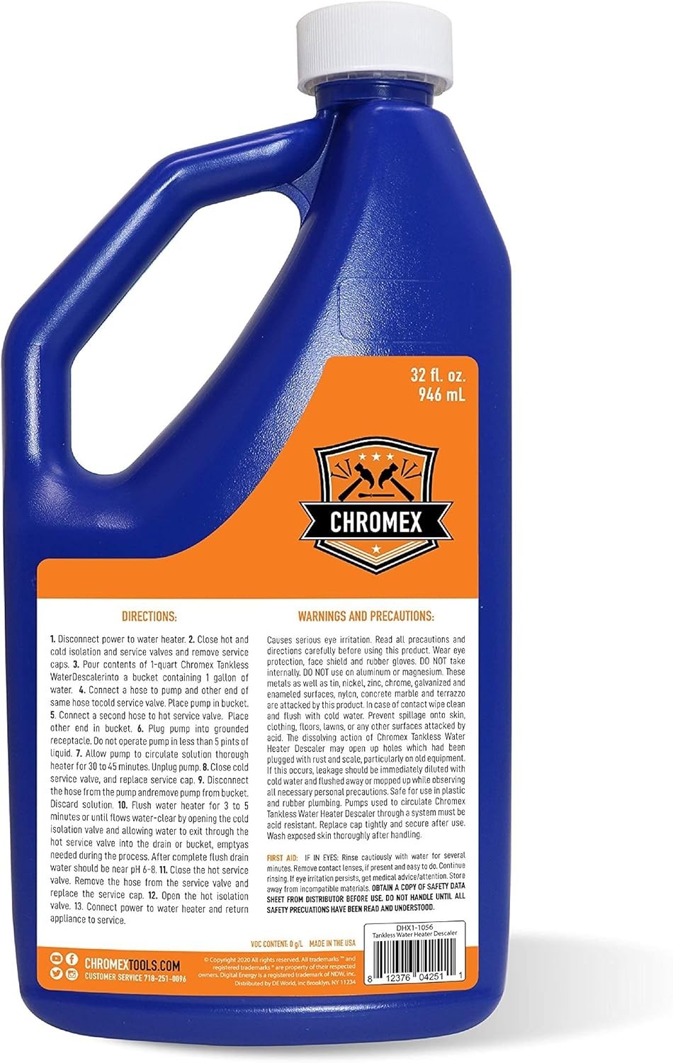 Tankless Water Heater Descaling Solution | Highly Effective Descaler – 6 Quart