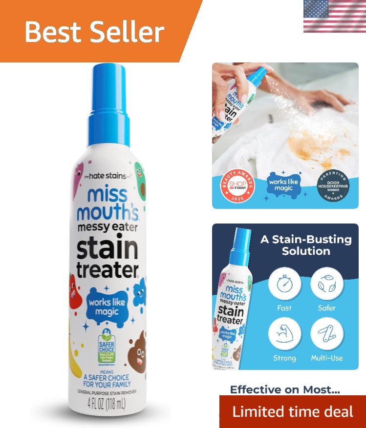 Messy Eater Stain Treater Spray – 4oz Stain Remover – Newborn & Baby Essentia…