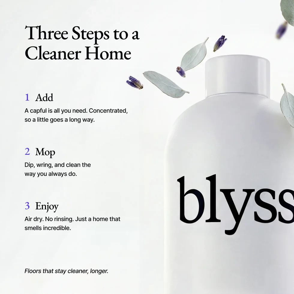 Blyss Mop Soap Concentrate Imported Mahogany 16.9 Fl Oz