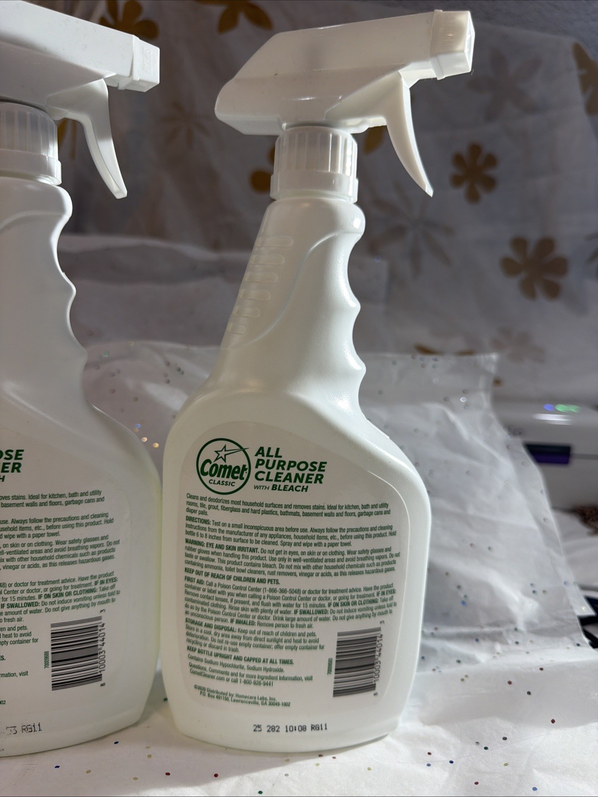 Comet All-Purpose Cleaner Spray with Bleach (2 Pack) for Kitchen Bathroom