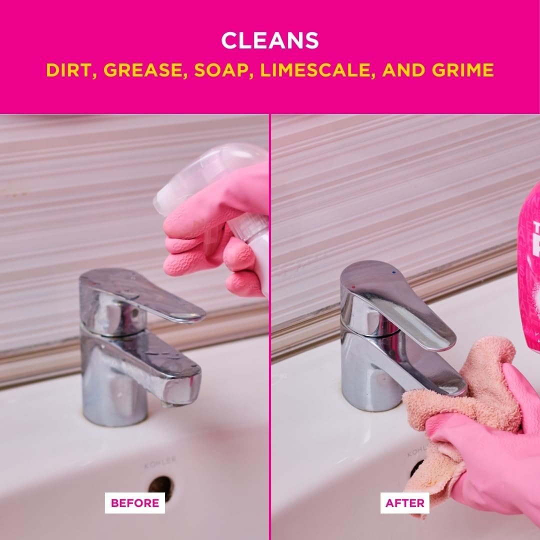 – The Pink Stuff – Miracle Bathroom Foam Cleaner 750ml – Baths, Tiles, Soap Scum