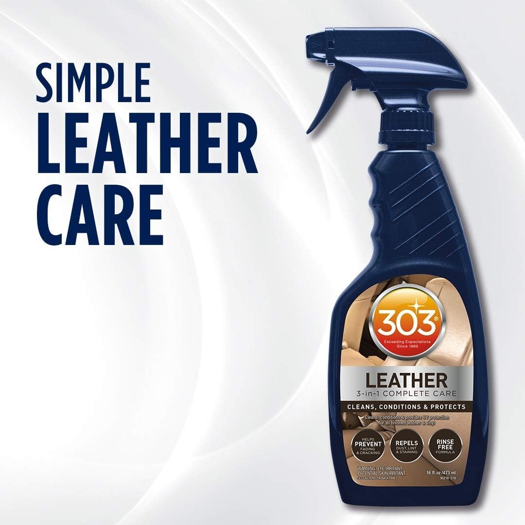 Leather 3-In-1 Complete Care Spray 16oz Protects Cleans Conditions for Furniture