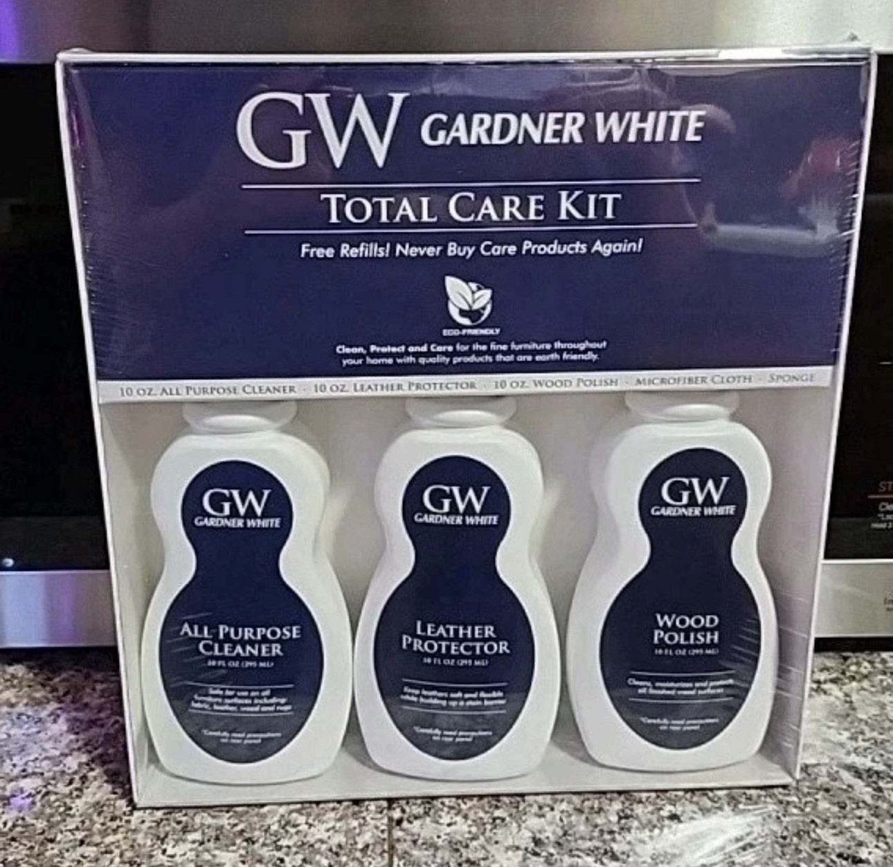 New/Sealed GW Gardner White Total Care Furniture Cleaning Kit Luxe Care