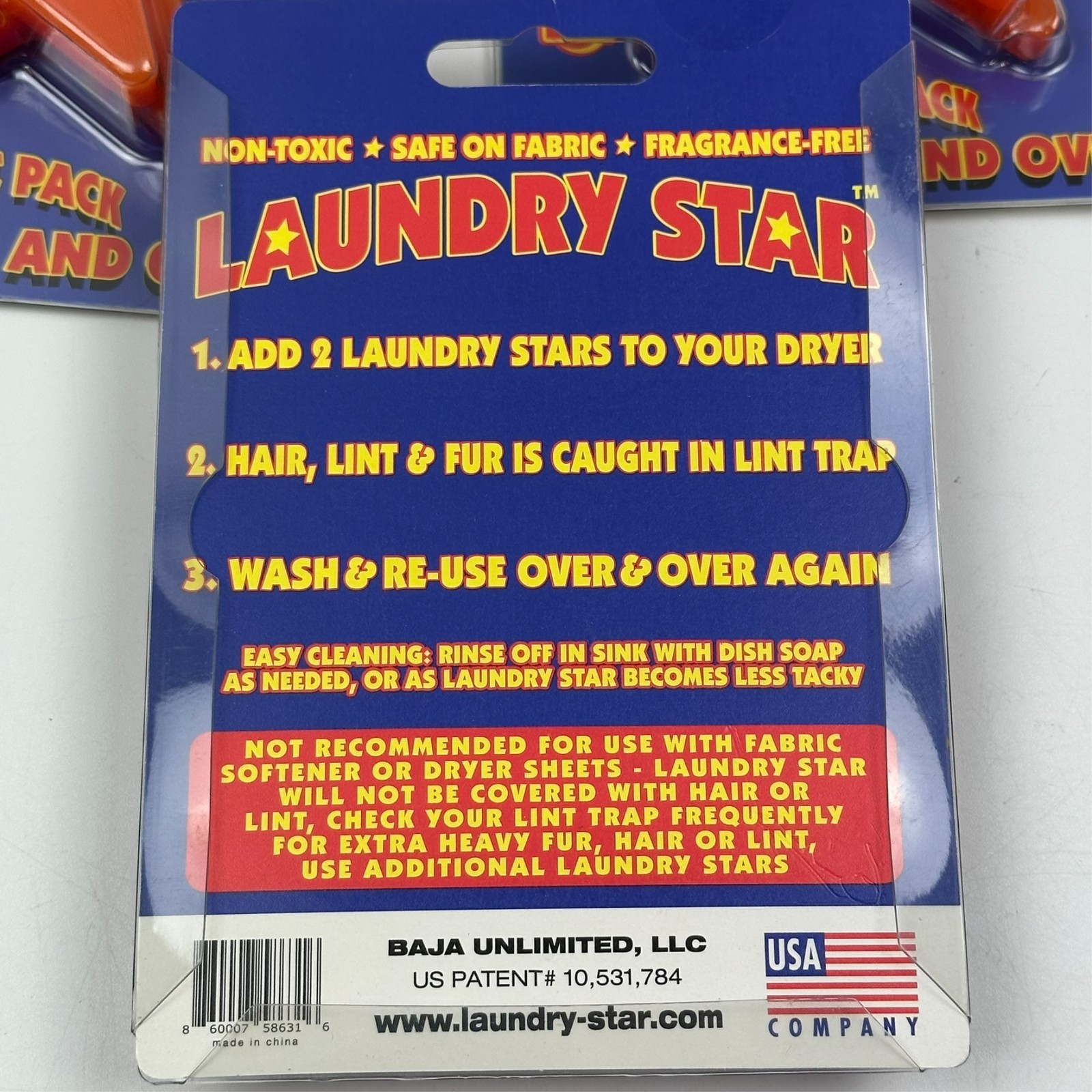 (3) Laundry Star Removes Hair, Lint and Fur in your dryer 6 total