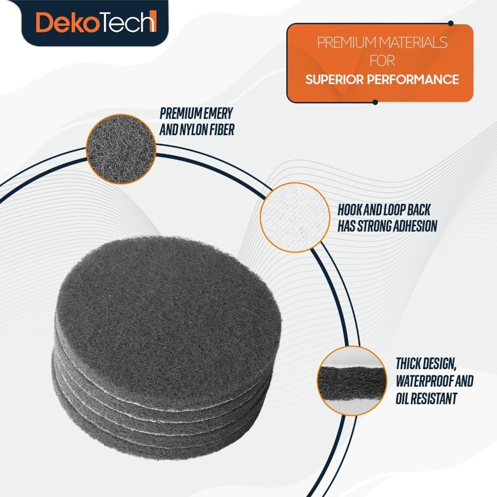 Premium 5-Inch Hook & Loop Scouring Pads – Heavy-Duty Abrasive Cleaning Pads