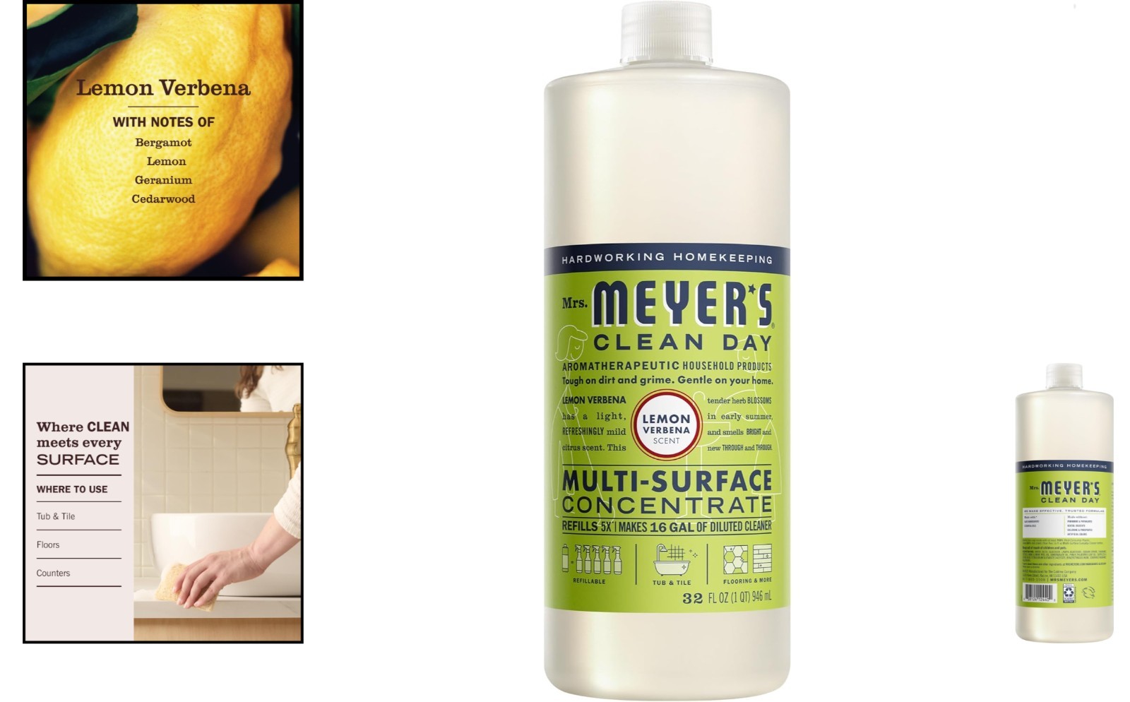 Concentrated Cleaning Power: Mrs. Meyer’s Lemon Verbena Multi-Surface Solution