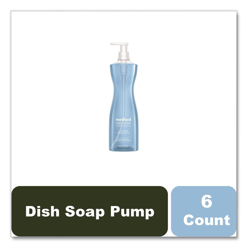 Method 318972 18 oz Dish Soap Pump – Sea Minerals Scent (6/Carton) New