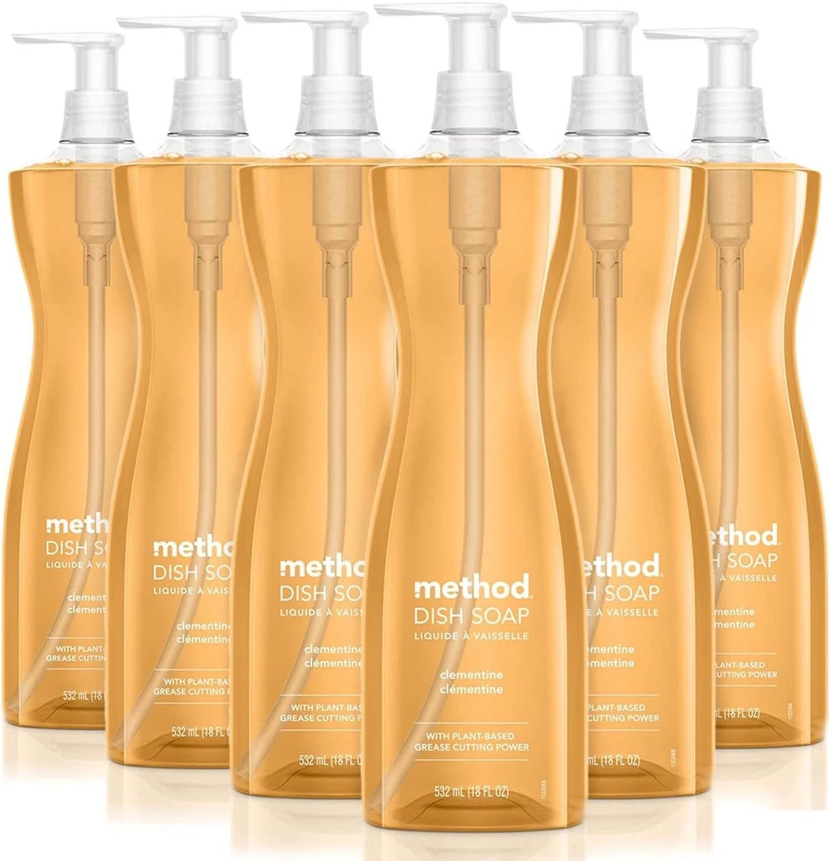 🔥✅ Method Gel Dish Soap Clementine Biodegradable Formula 18 Fl Oz Pack of 6