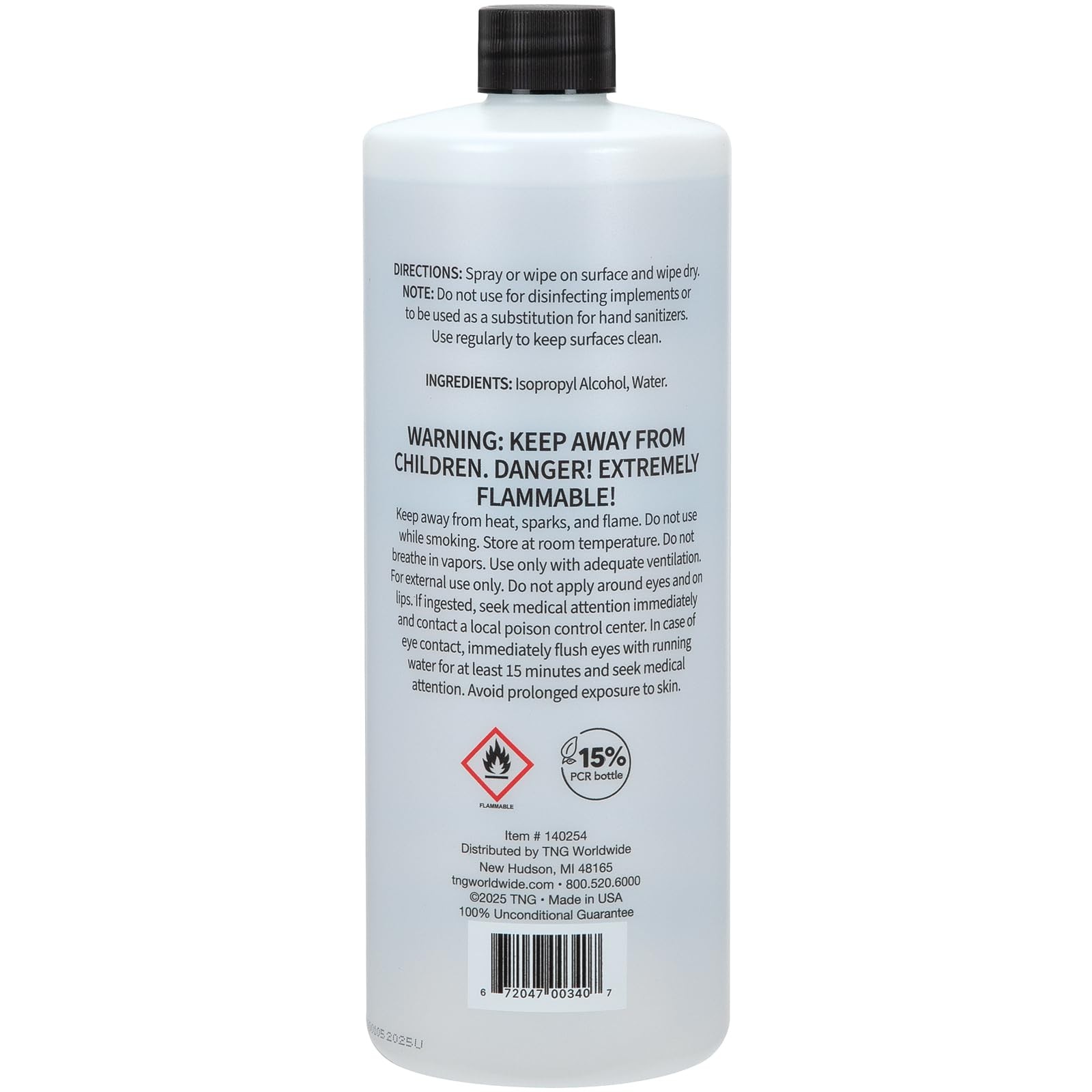 91% Isopropyl Alcohol, Pure Concentrated IPA, 1 Gallon, 32 Fl Oz, Pack of 4