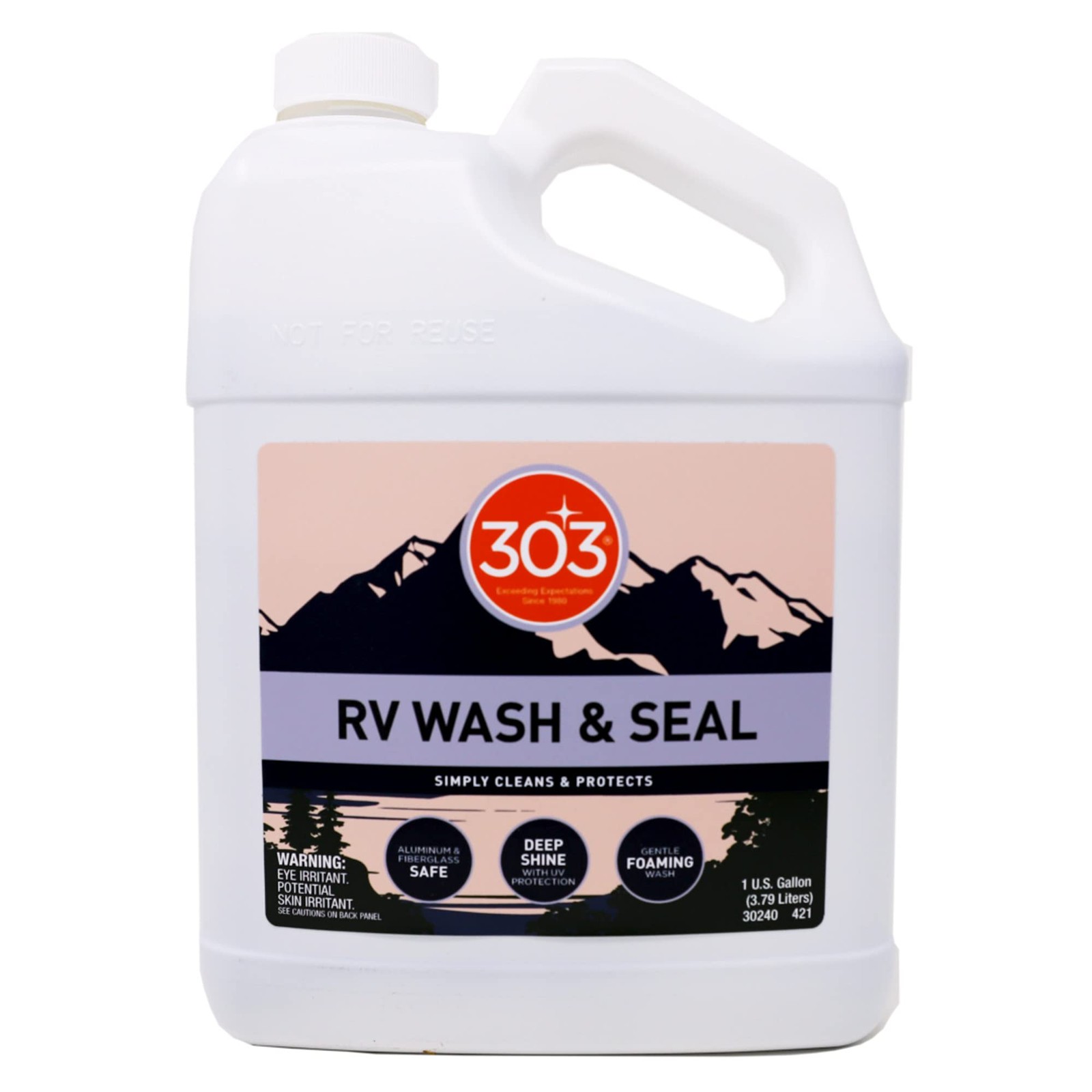 303 Products RV Wash & Seal 1 Gallon pH Neutral HighFoam RV Cleaner & Gloss