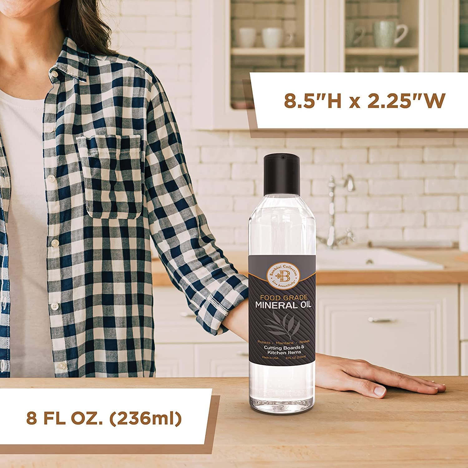 Mineral Oil for Wood Cutting Board – Food Grade Butcher Block Oil Conditioner, C