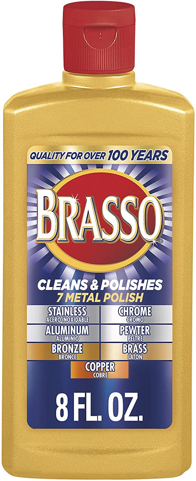 8oz Multi Purpose Metal Polish Cleaner Cream Rust Remover Chrome Brass Copper