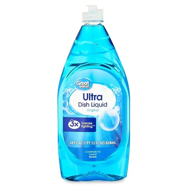 (4 pack) Great Value Ultra Dish Liquid, Original, 28 fl oz