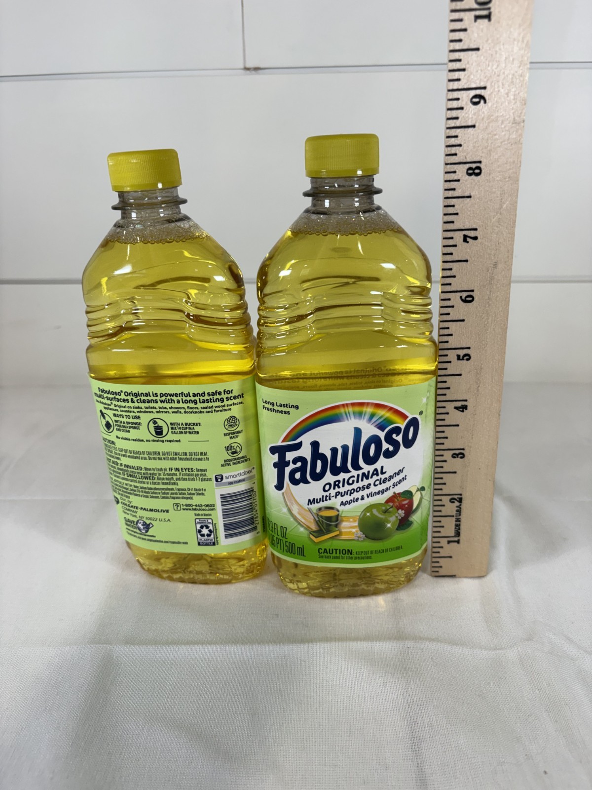 LOT – 2 Bottles Fabuloso VINEGAR APPLE All Purpose Cleaner 16.9 oz Ea Bottle NEW