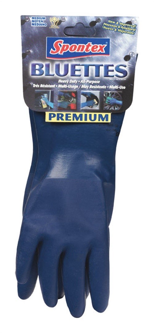 Spontex 18005 Neoprene Blue Machine Washable Latex Free Gloves Medium