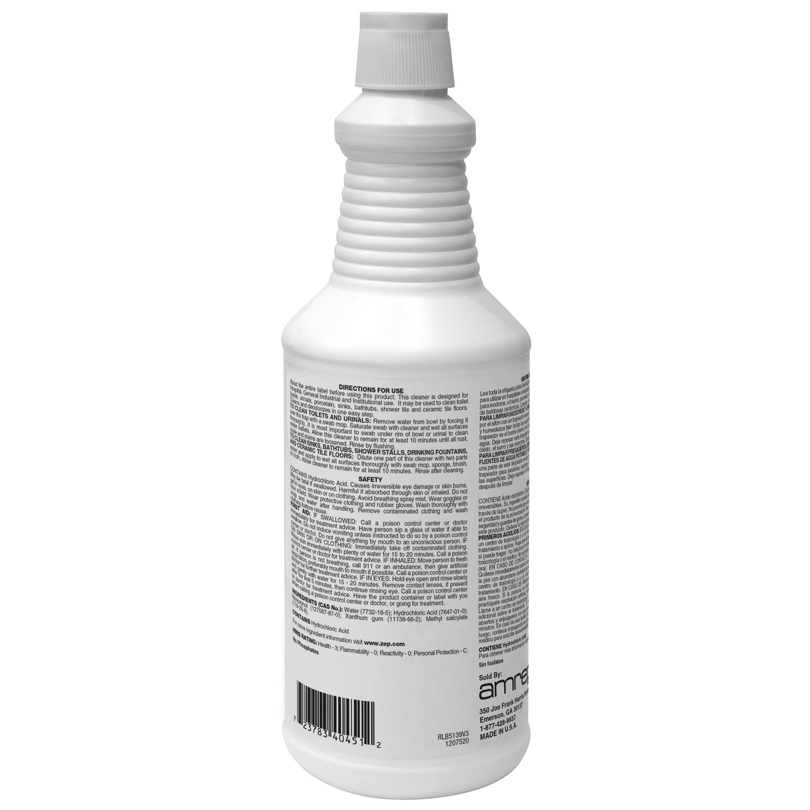 Misty Secure Toilet Bowl and Urinal Cleaner – 32 Ounce (Case of 12) – 1038801 –