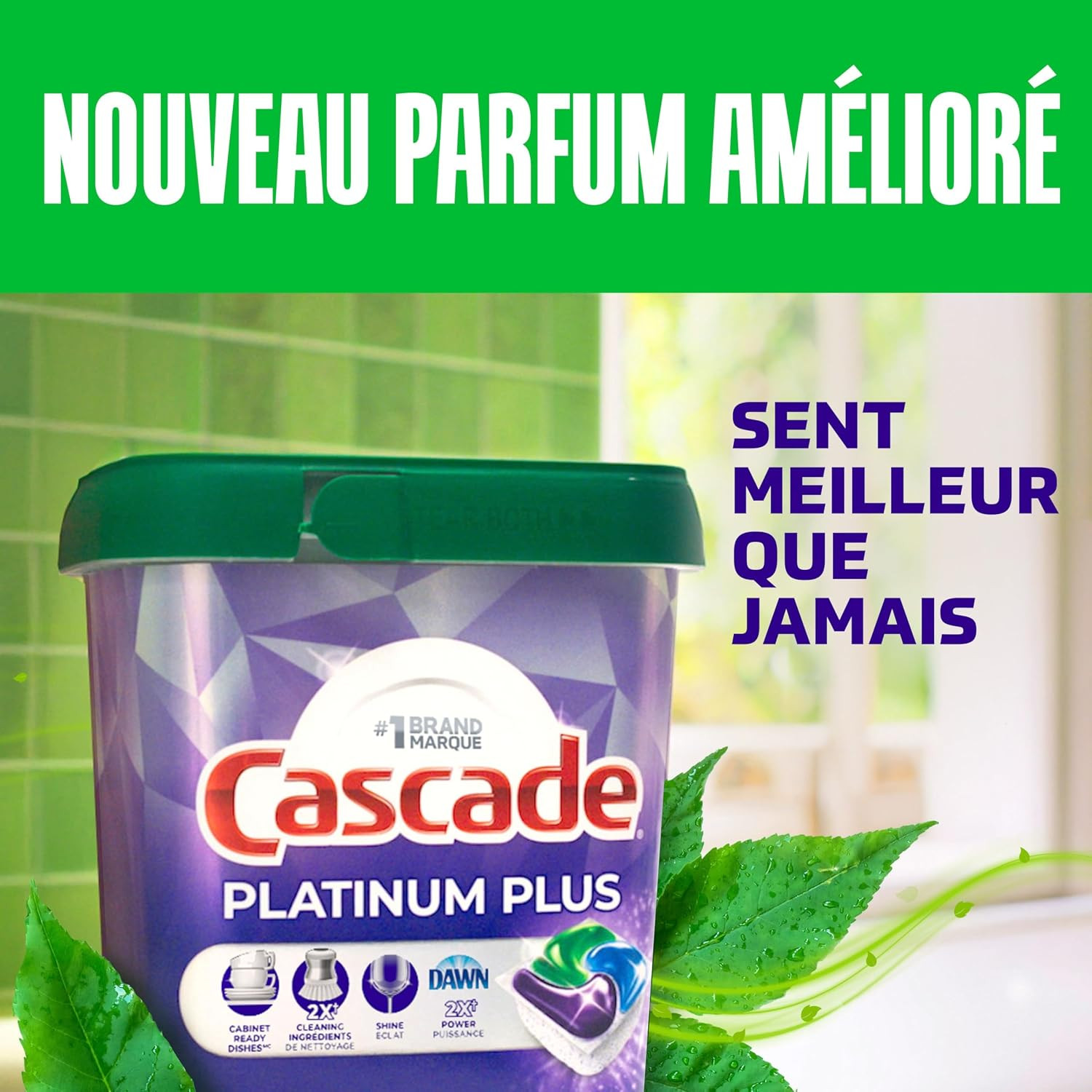 Platinum plus Action Pacs Dishwasher Detergent – Fresh Scent, 51 Pack