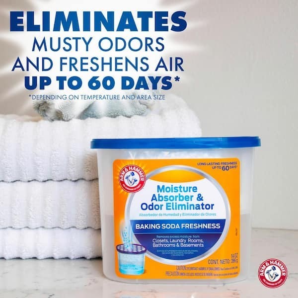 Arm & Hammer 14 oz. Refillable Moisture Absorber Fragrance Free Closet Bathroom