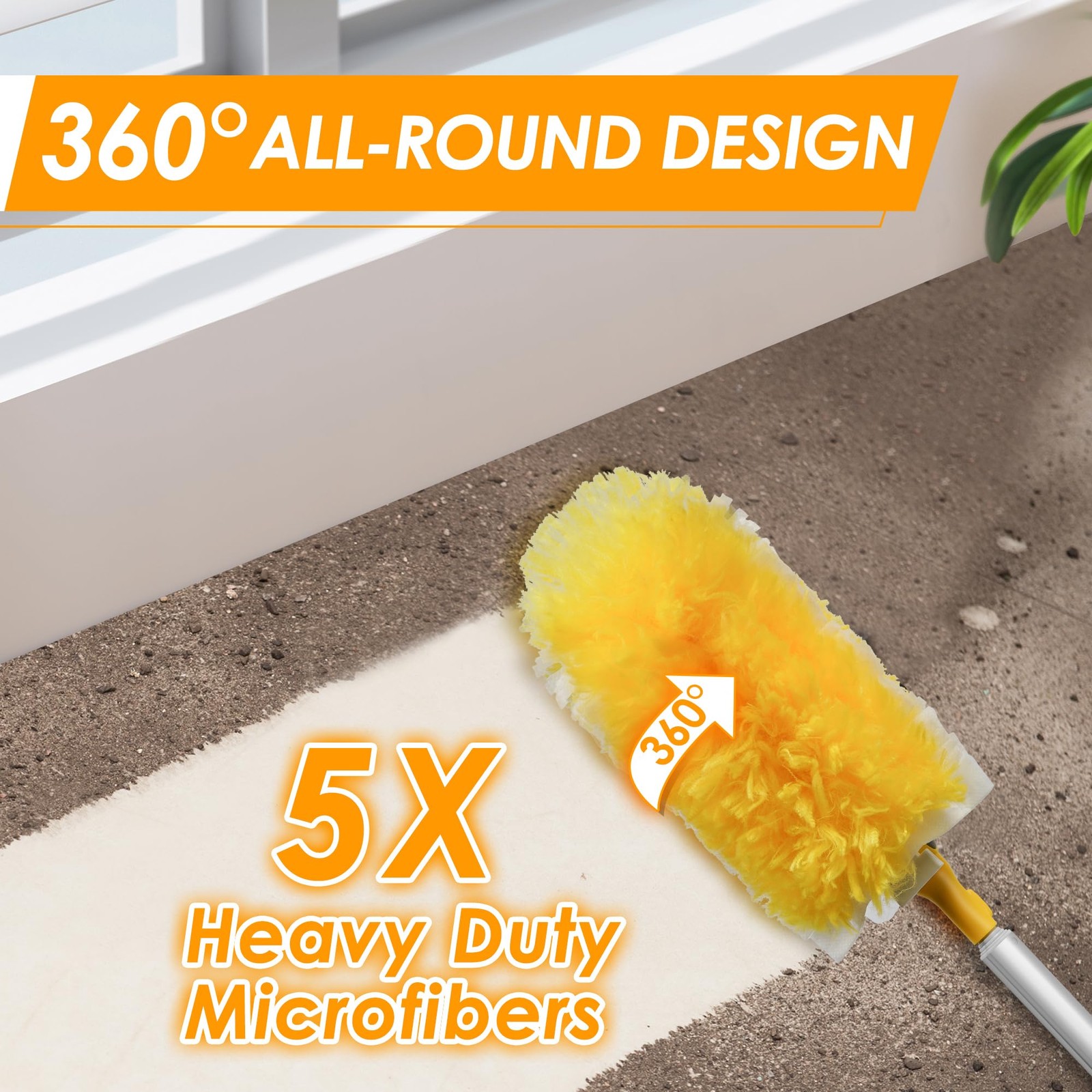 Dusters for Cleaning with 20 Refills for Flash Extendable Handle Heavy Duty