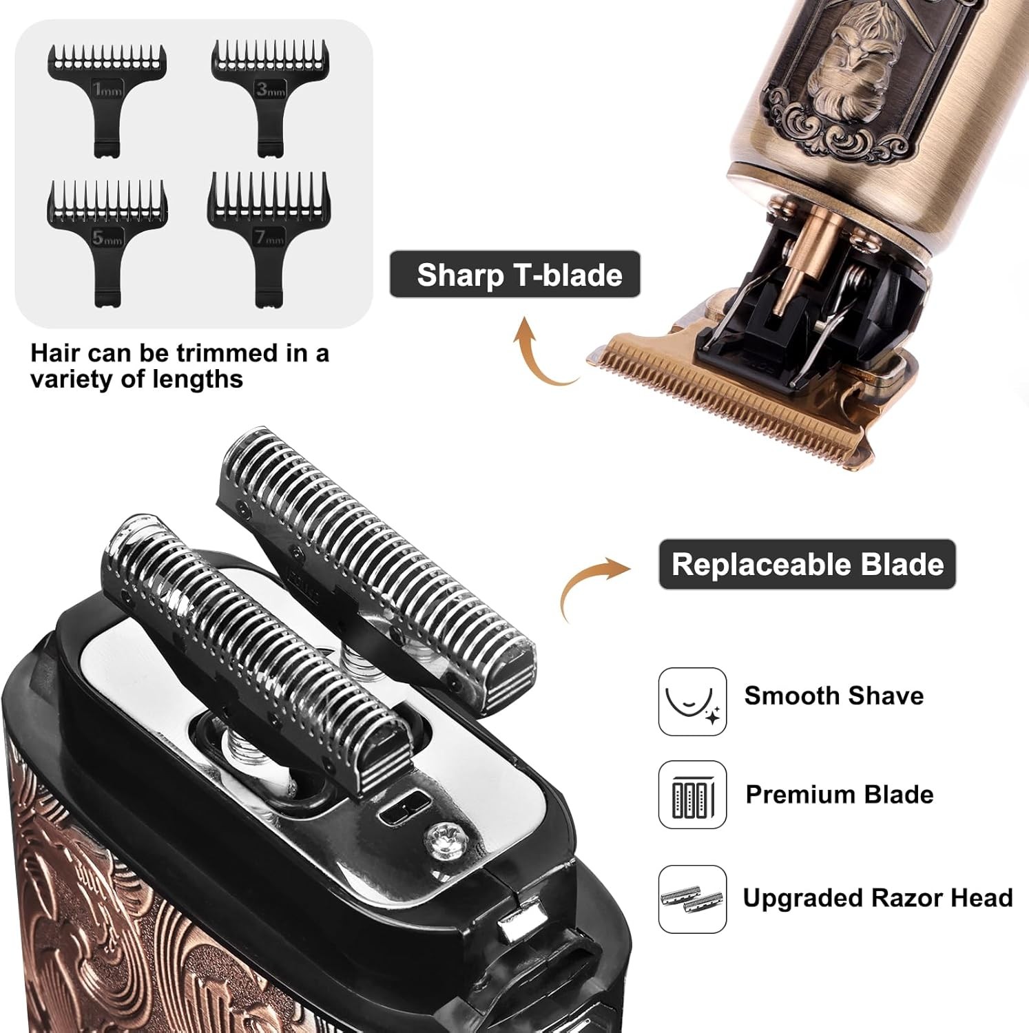 Ufree Foil Shavers Electric Razor for Men, Beard Trimmer Grooming Shaving Kit,