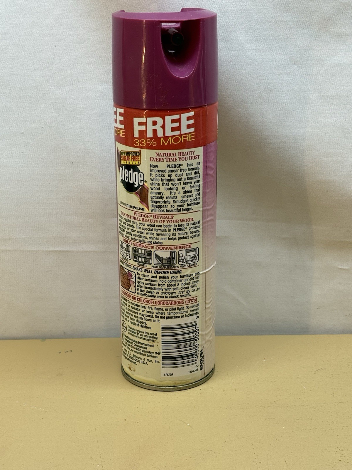 Pledge Country Garden Potpourri Furniture Polish 16.6 oz 95% Full