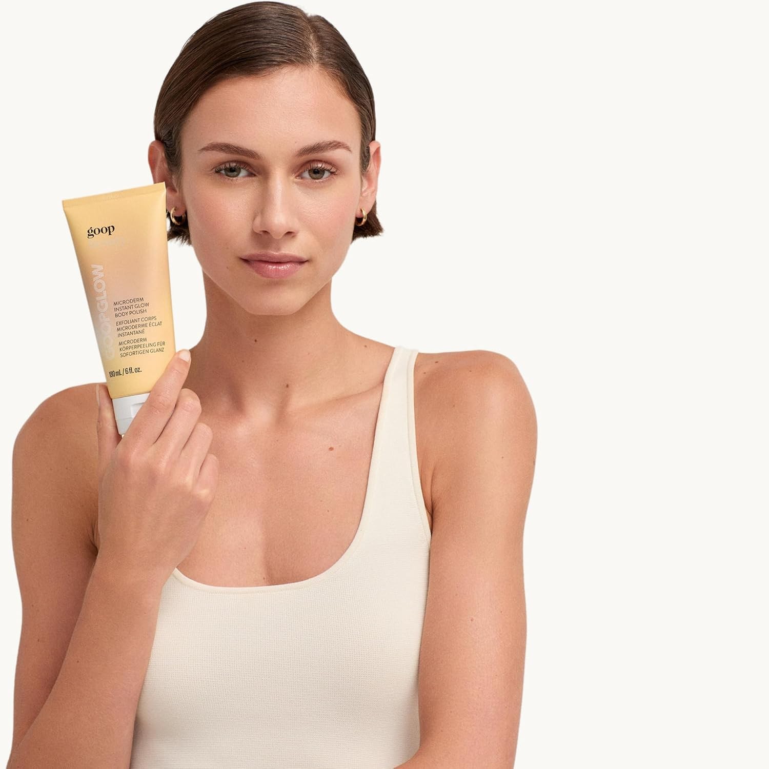 goop Beauty Microderm Body Polish | Exfoliating Scrub & Foaming Cleanser for G