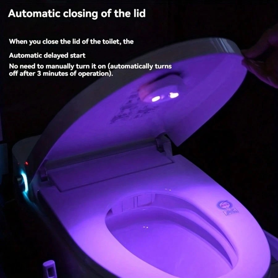 New UV Smart Toilet Cleaner Auto Sterilizer Portable Compact Home Bathroom Gadge