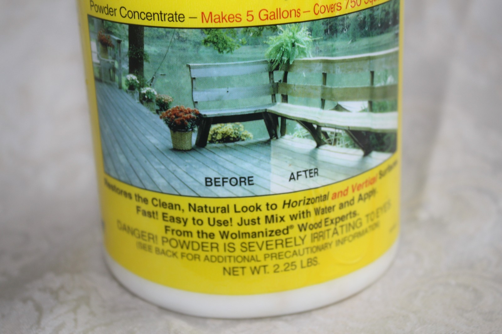 NOS Wolman DECK SIDING BRIGHTENER Rejuvenator CONCENTRATE Makes 5 Gallons SEALED