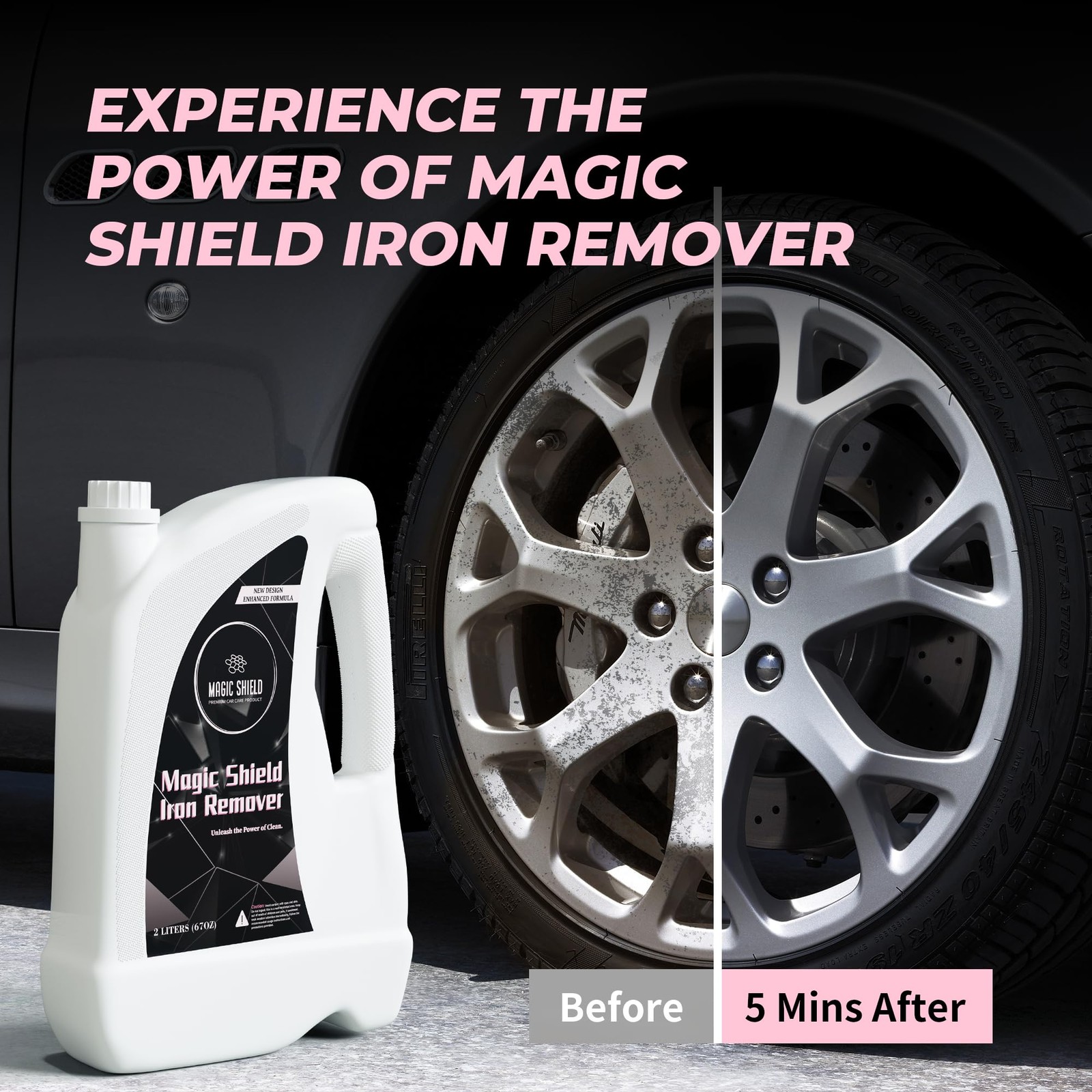 Iron Remover Spray for Cars 16oz – pH-Neutral Iron and Fallout Remover for Ca…