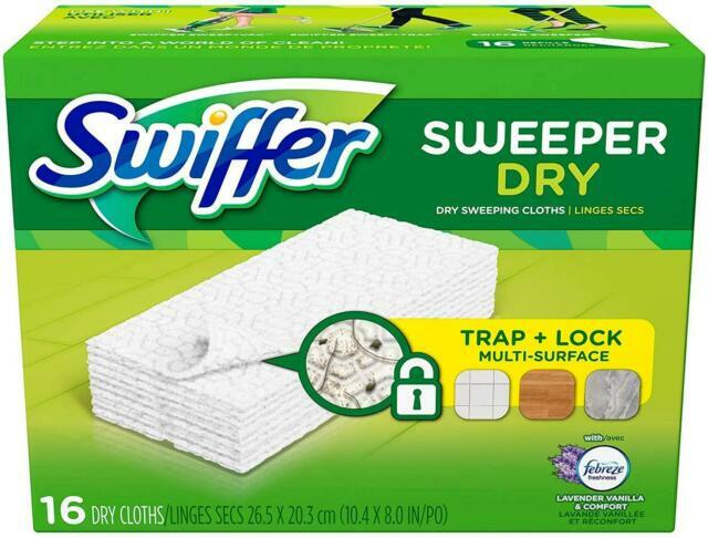(LOT of 3)(16ct each) Swiffer Sweeper Dry Cloth Refill New Febreze Lavender