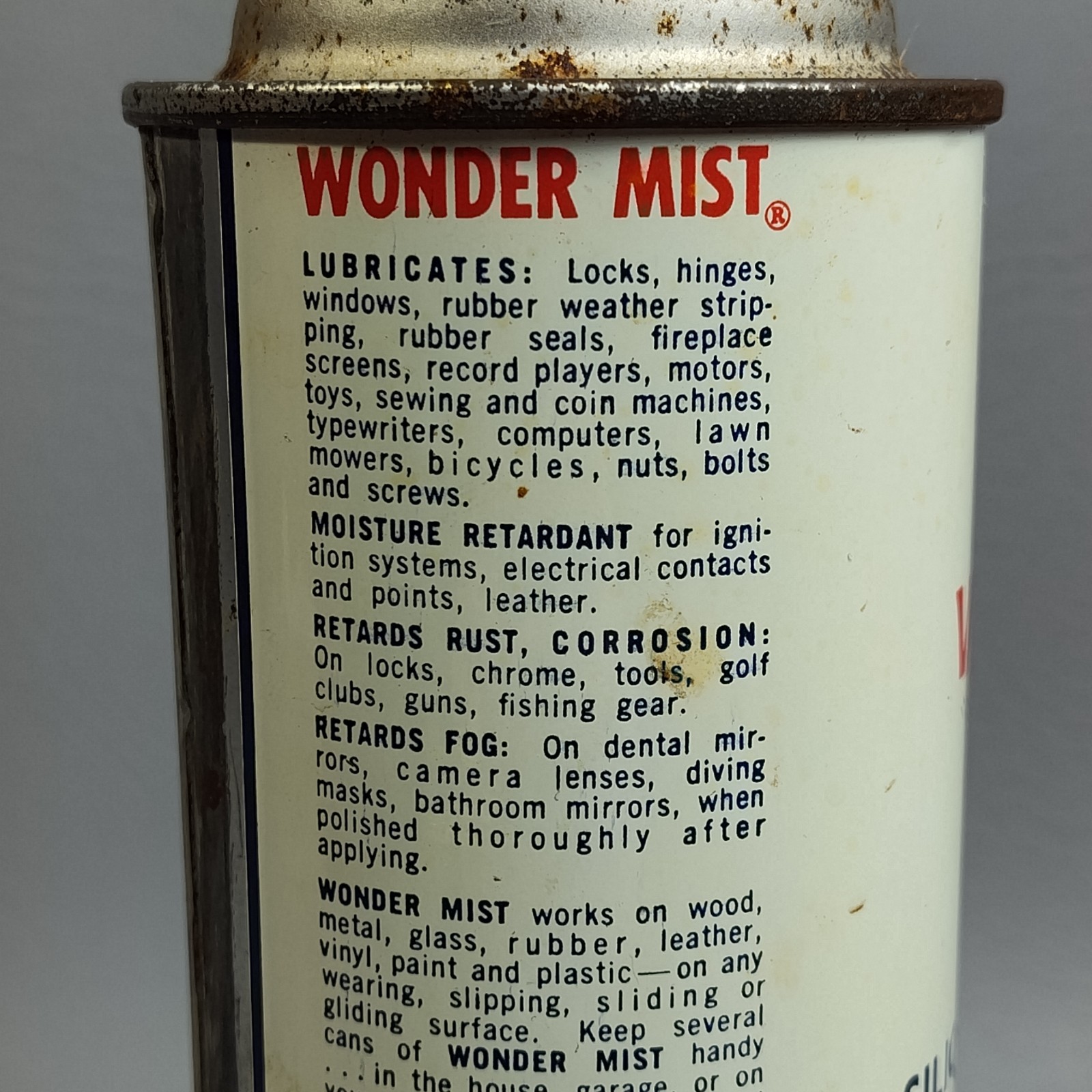 Vintage 1968 Amway Wonder Mist Silicone Spray 16 oz WORKS USED RARE Movie Prop