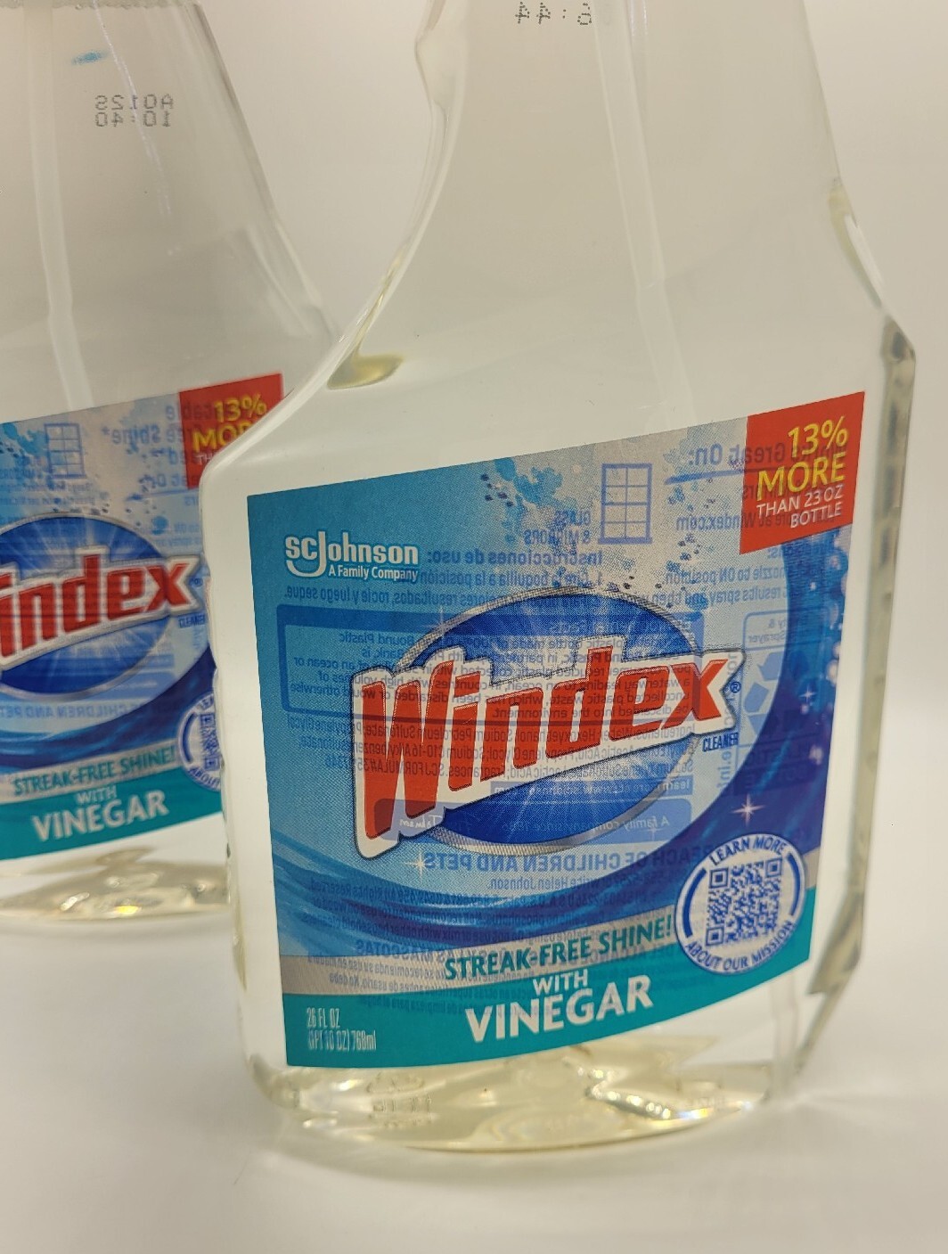 Windex Glass Cleaner Trigger Bottle Vinegar – 26 fl oz (2 count!)
