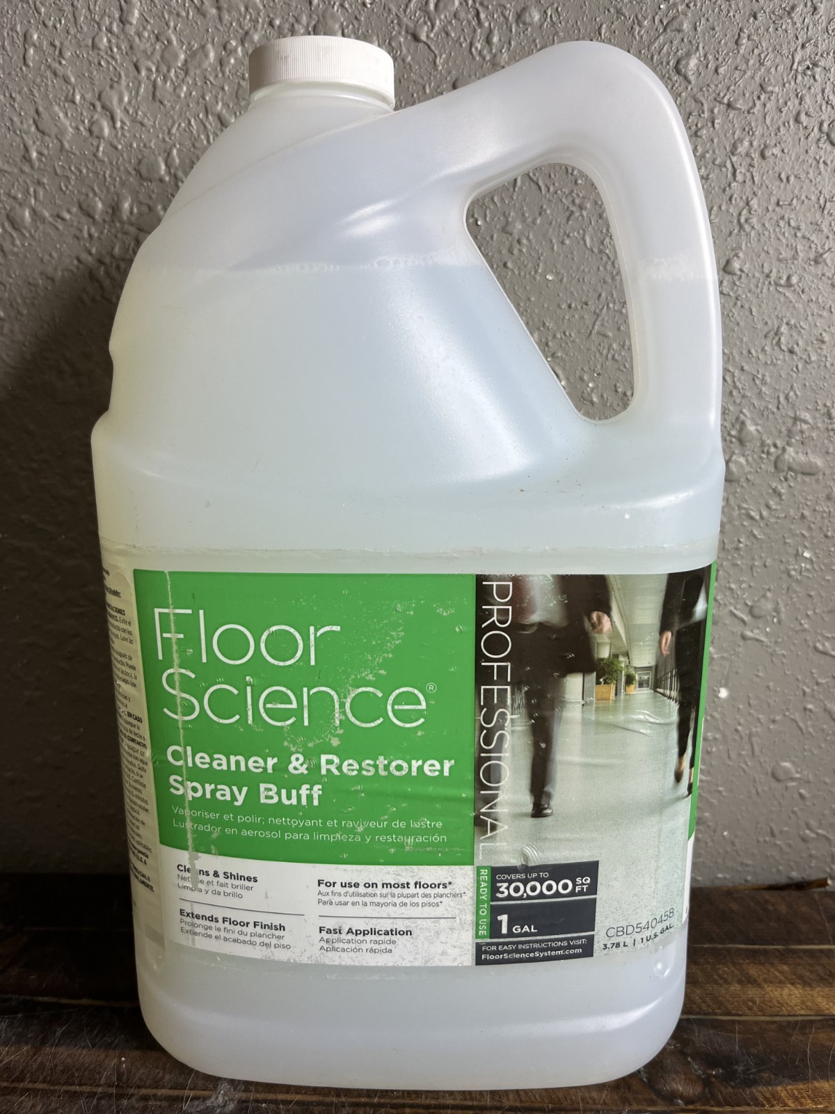 Floor Science Cleaner & Restorer Spray Buff Professional Floor Care 1 Gallon