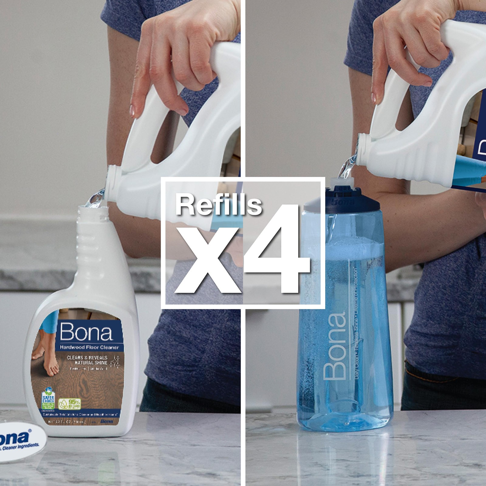 Bona Hardwood Floor Cleaner Refill Unscented 128oz