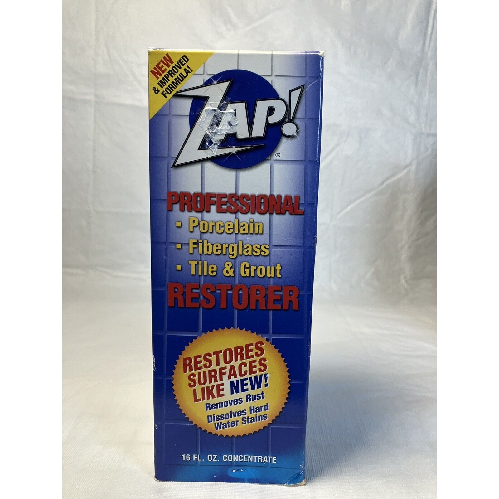 Zap! Professional Restorer for Porcelain Fiberglass Tile Grout 16 oz NEW In Box
