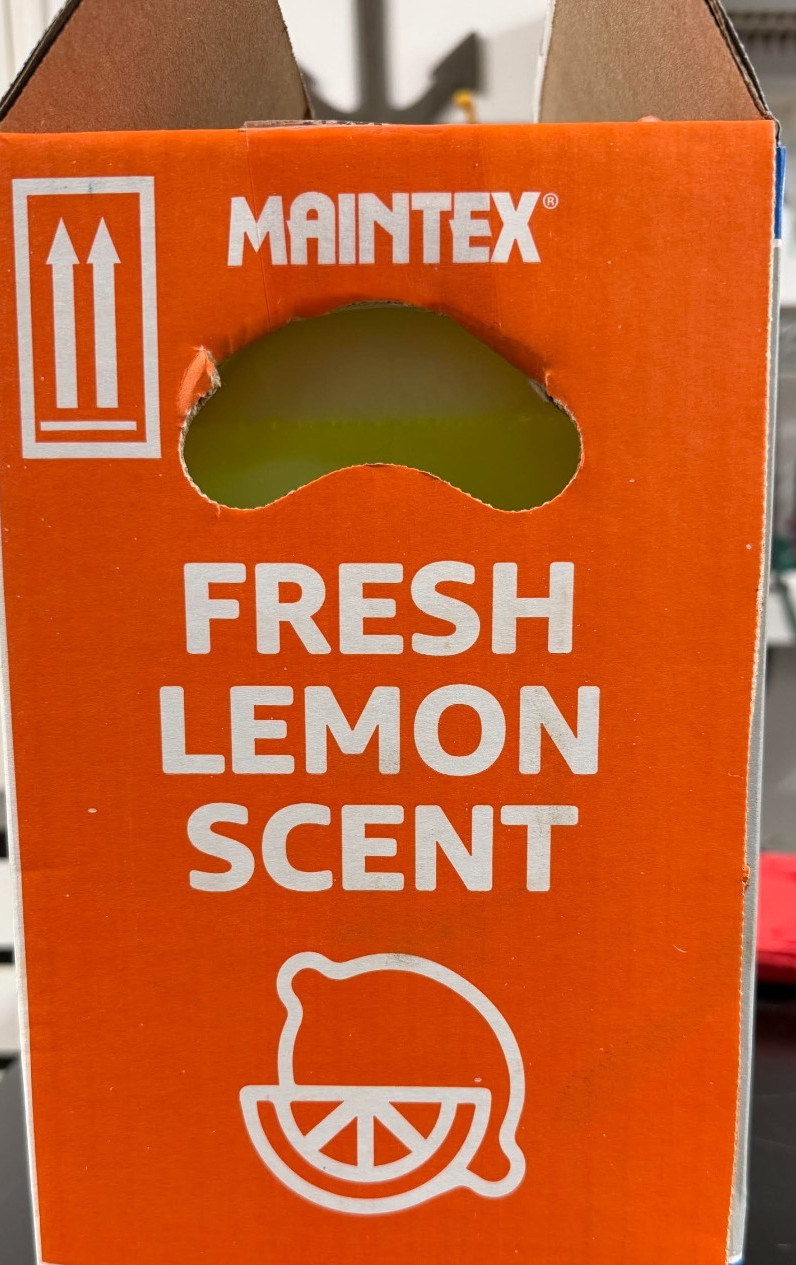 TWO NEW Maintex Professional 160 FL OZ Multi-Surface Cleaner Fresh lemon Scent