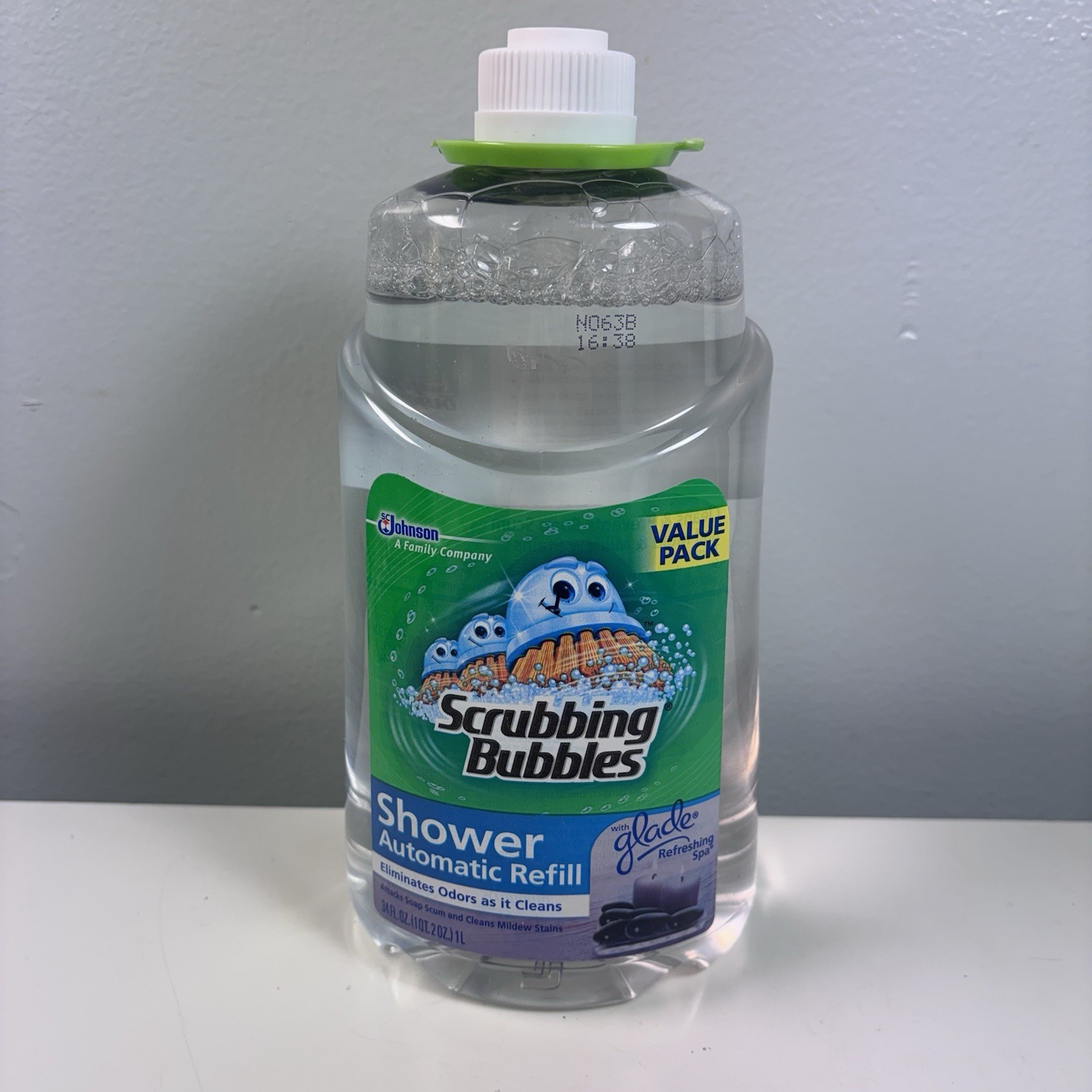 Scrubbing Bubbles Automatic Shower Cleaner Refill 34oz Glade Refreshing Spa