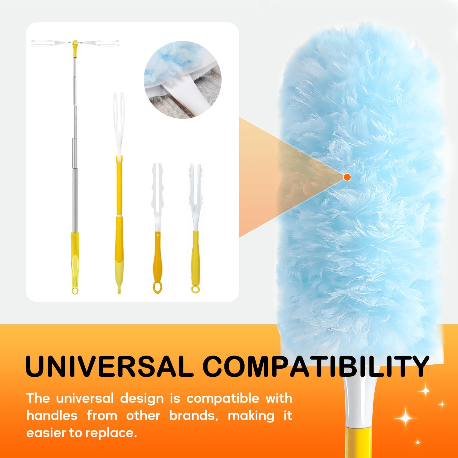 Duster Refills 25 Count Microfiber Electrostatic Multi Surface Cleaning Kit For