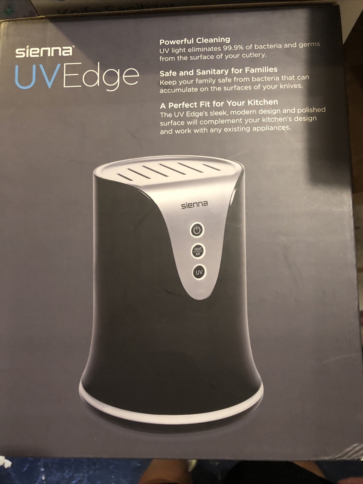 NEW SIENNA UV EDGE Knife Sanitizer Knife cleaner