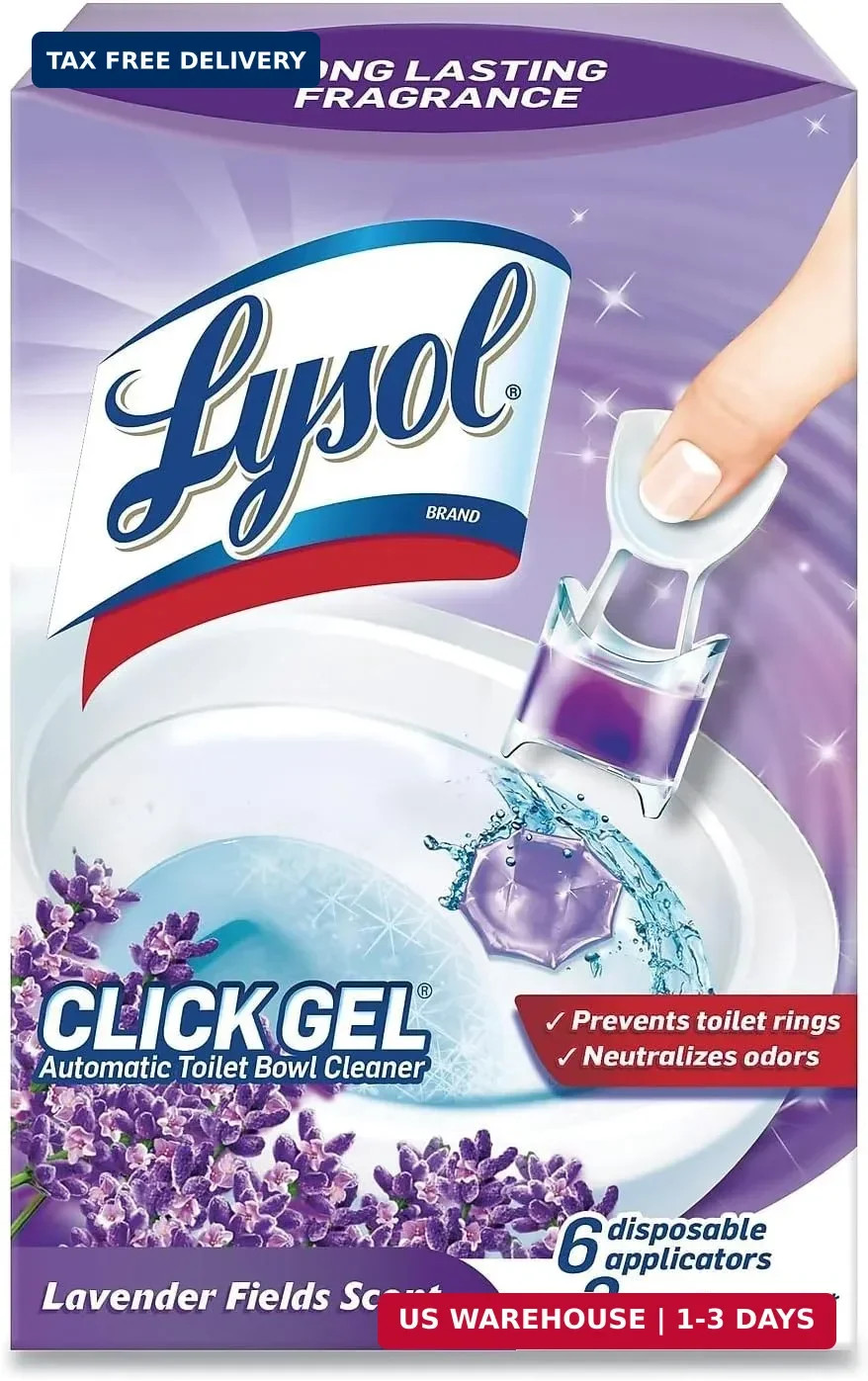 Lysol Click Gel Automatic Toilet Bowl Cleaner, Bathroom Essentials, Toilet Fresh