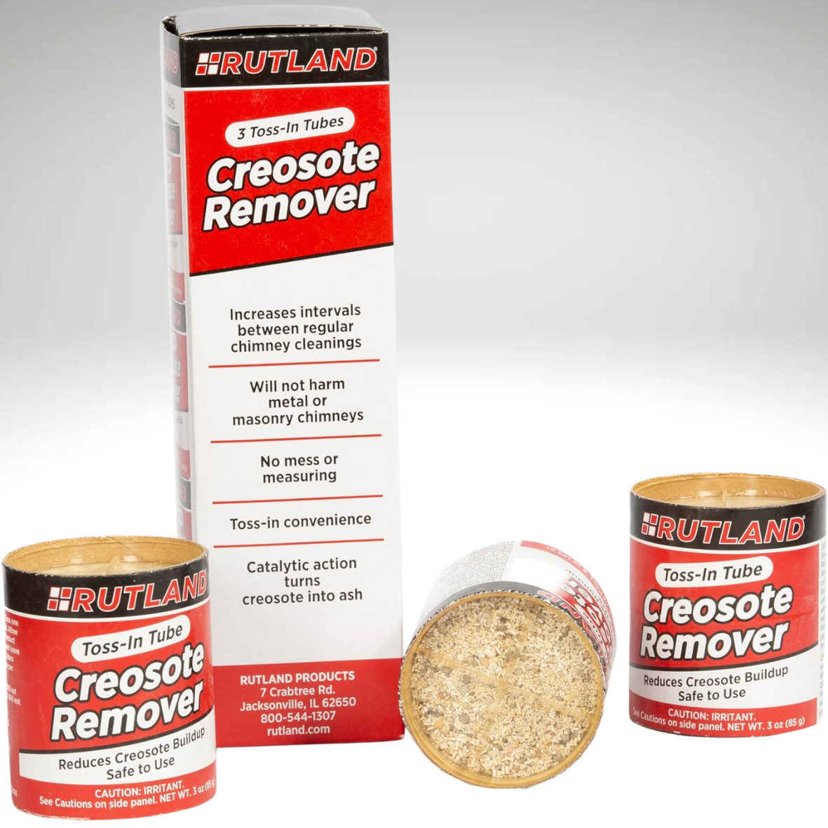 Rutland 97g Toss-in Creosot Remover Toss in 3pk