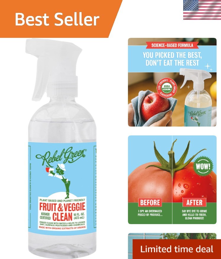 Fruit & Veggie Clean – Plant-Based Produce Cleaner – Natural Fruit and Vegeta…