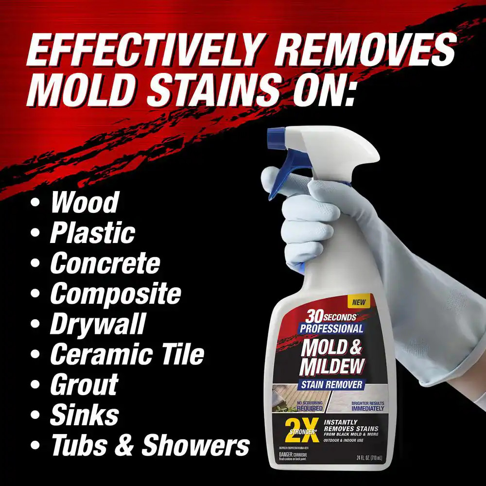 2.5 Gal Professional Outdoor Cleaner | Mold and Mildew Stain Remover 30 Seconds